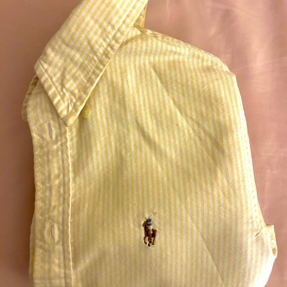 Ralph Lauren- Vintage striped yellow button-up - Picture 4 of 5